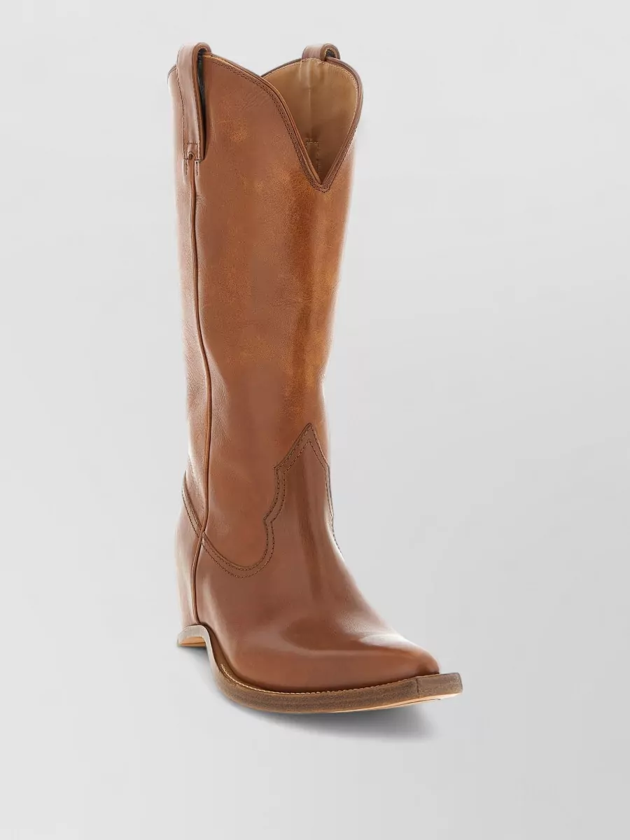 Maison Margiela leather heel-less ankle boots