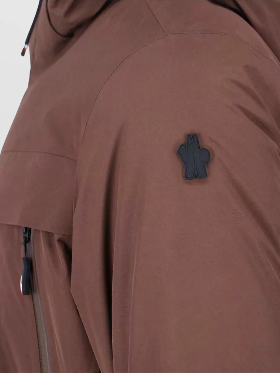 Moncler Grenoble Hooded Jacket High Collar Adjustable Cuffs