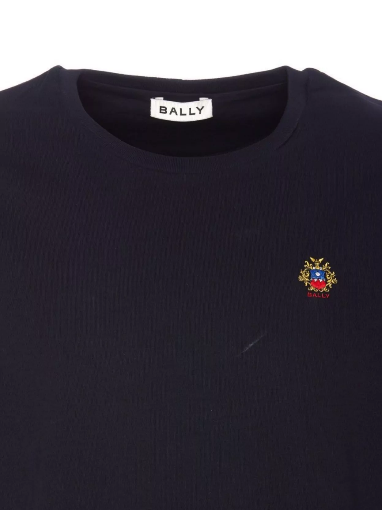 BALLY CREW NECK EMBROIDERED LOGO T-SHIRT