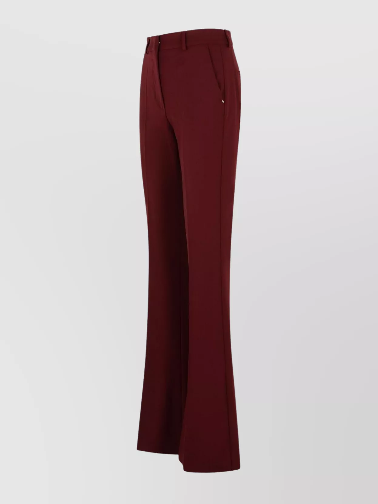 Sportmax Flared Leg Wool Trousers Pockets