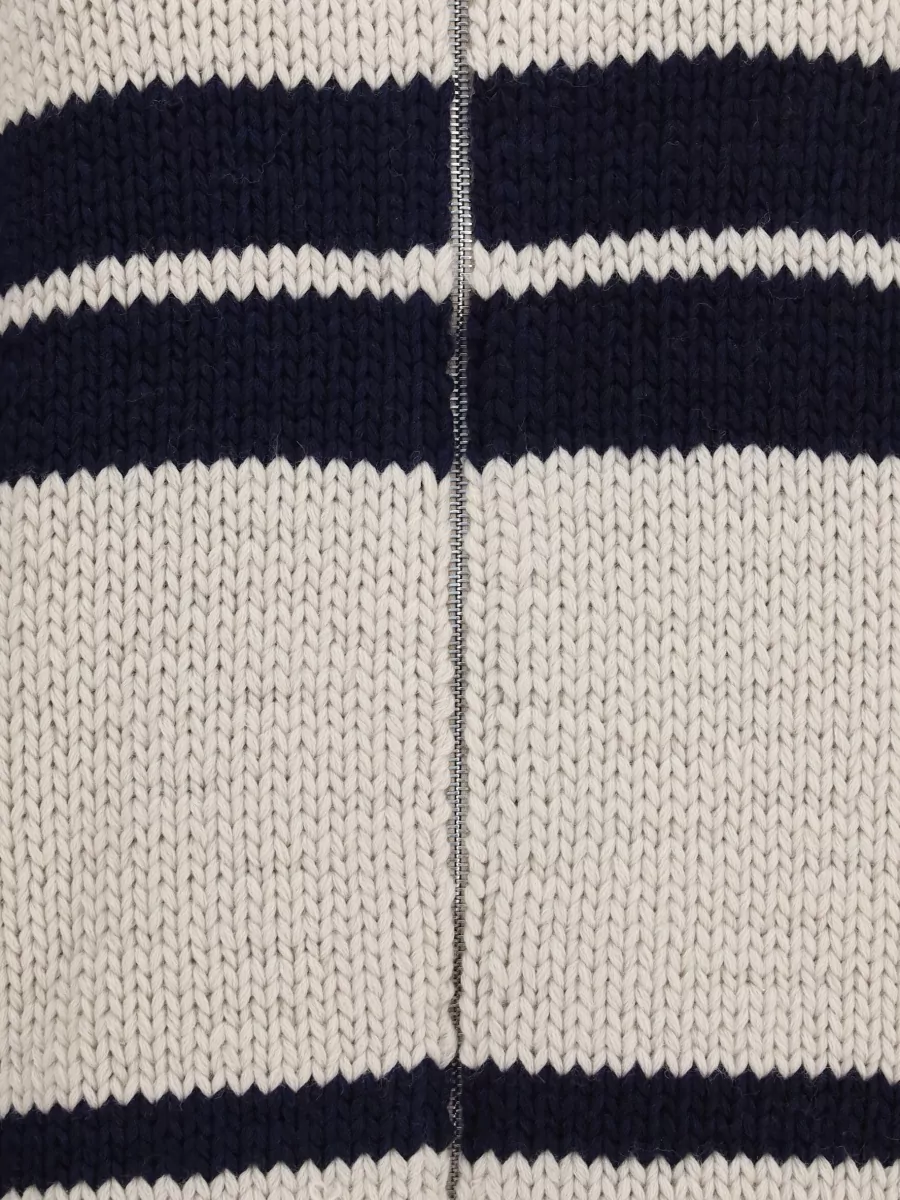 Prada Wool Chunky-Knit Zip Cardigan
