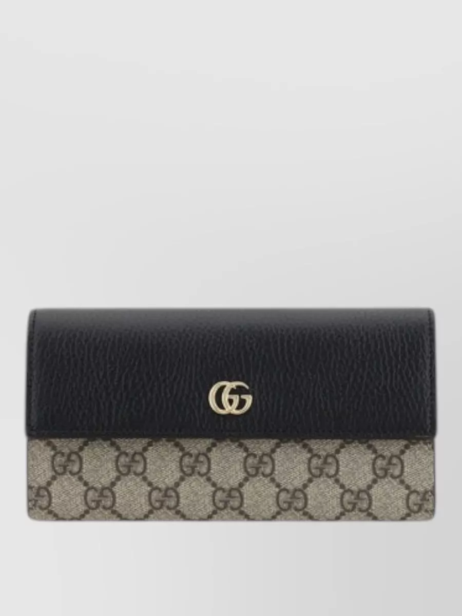 Gucci leather logo-print wallet