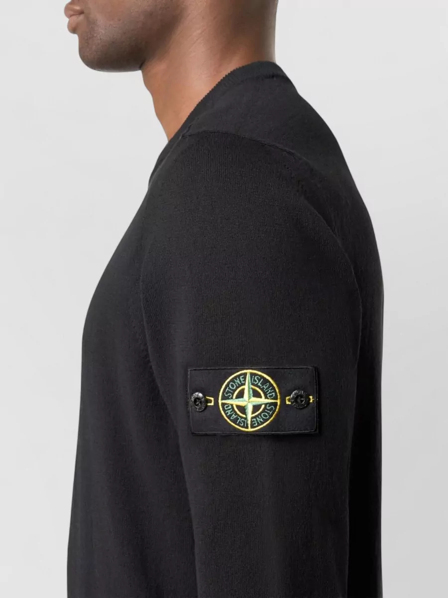 Stone Island Virgin Wool Hooded Zip-Up Jumper