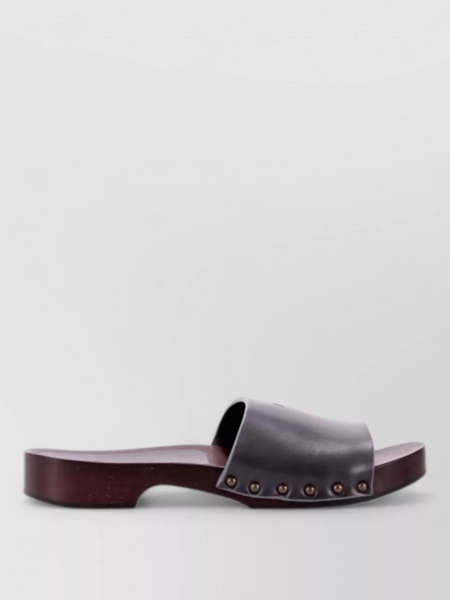 La Rose Leather Sandals