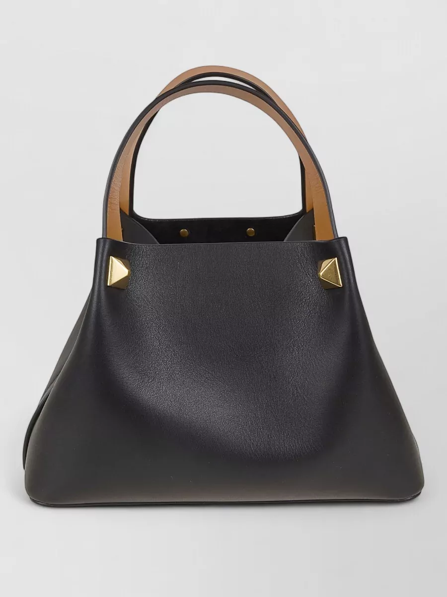 Valentino Garavani Vlogo Signature Small Leather Tote Bag