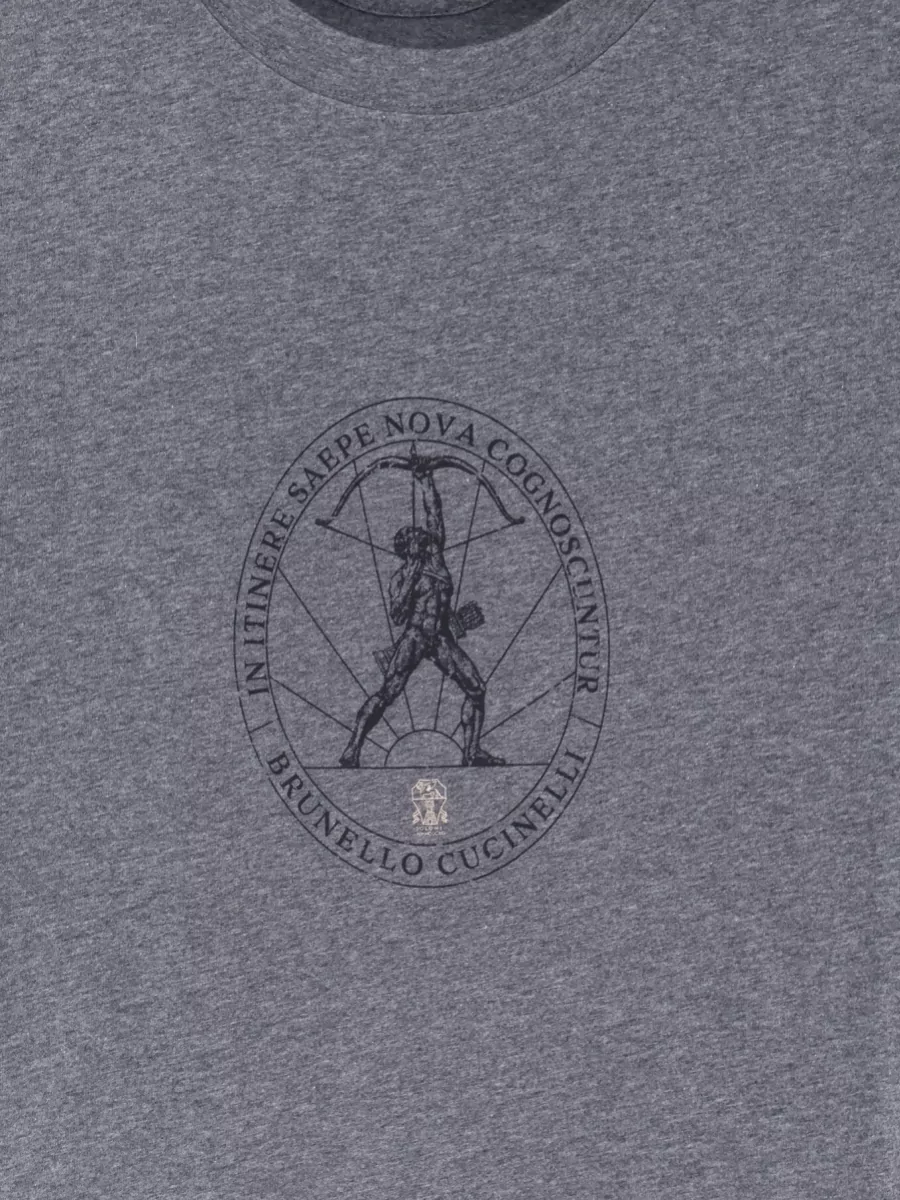Brunello Cucinelli Printed Cotton T-Shirt