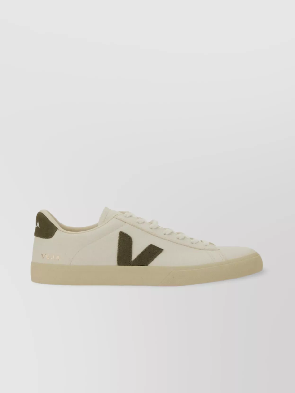 Veja Low-Top Round Toe Rubber Sole Sneakers