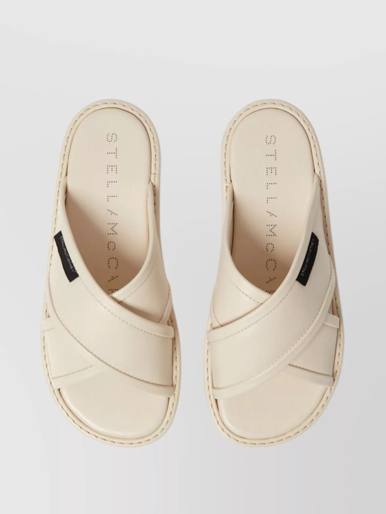Stella Mccartney Cross Strap Slide Sandals Application
