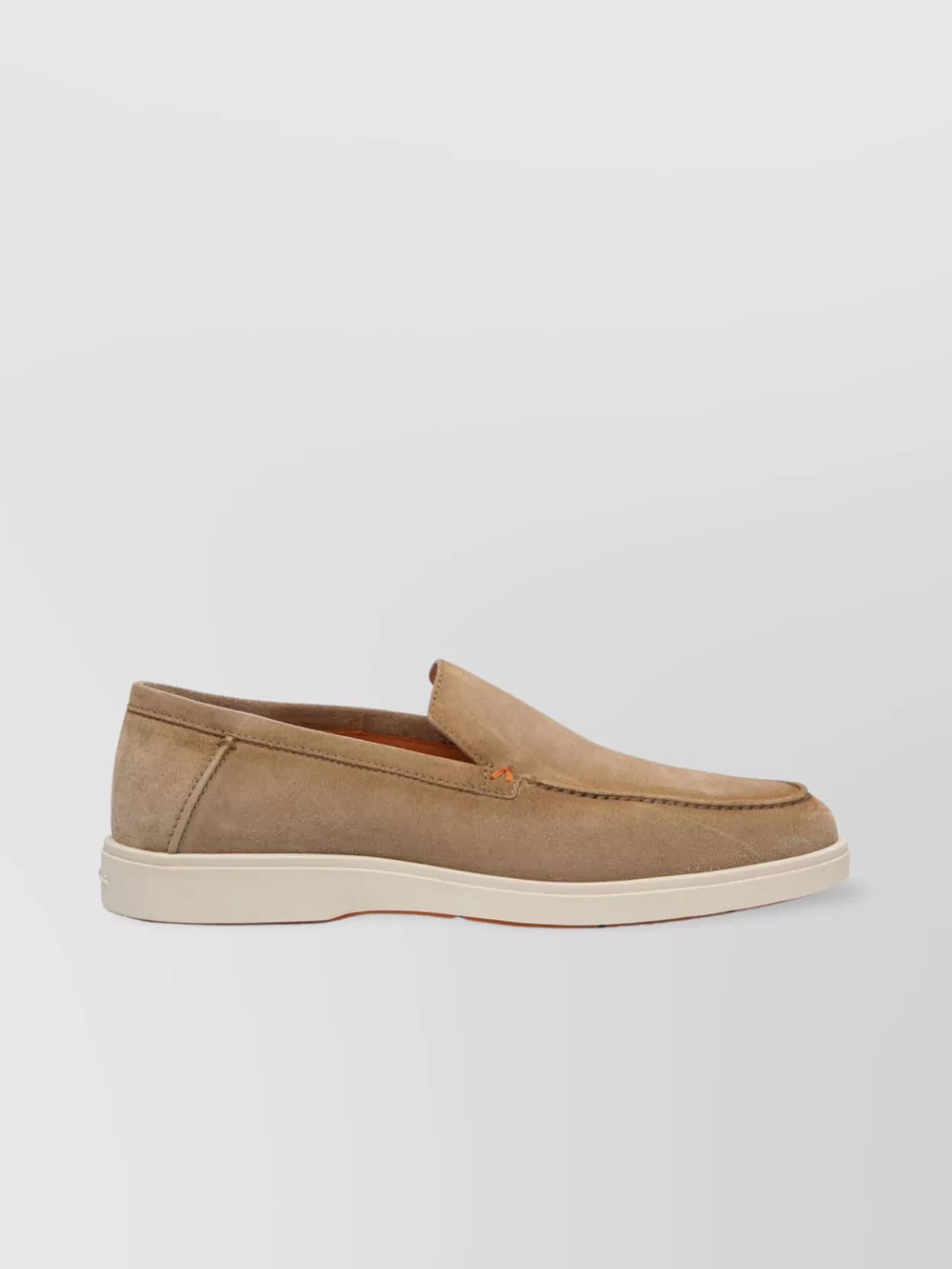 Santoni Slip-on Shoes With Round Toe And Rubber Sole