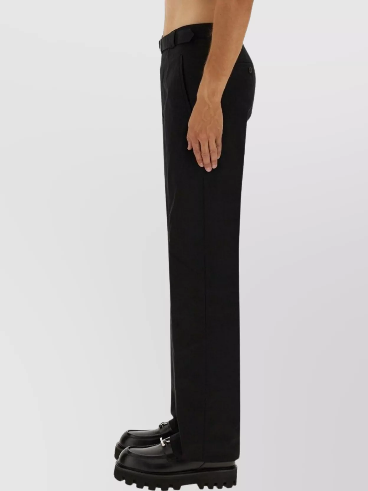 Alexander Mcqueen Straight Leg Trousers Belt Loops