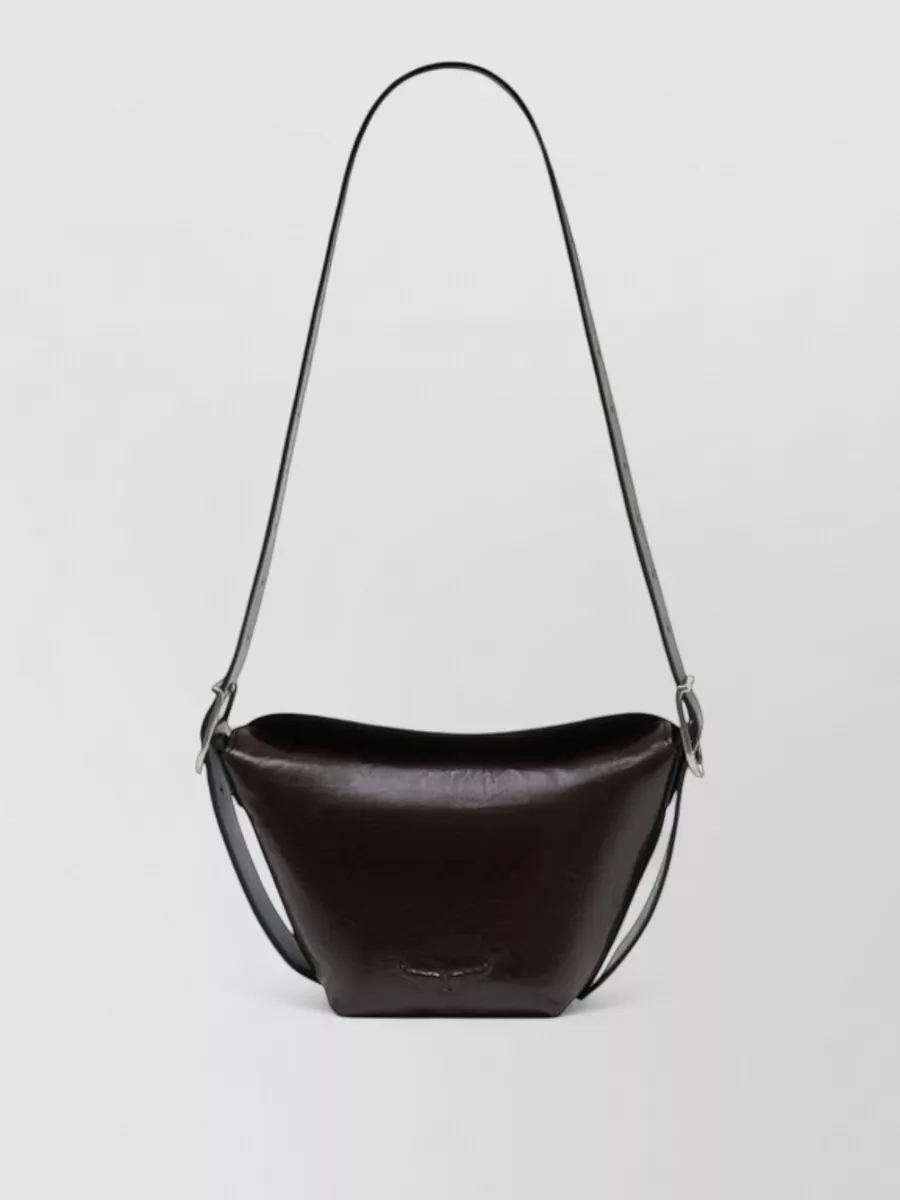 Zadig & Voltaire baby jane crossbody bucket bag leather