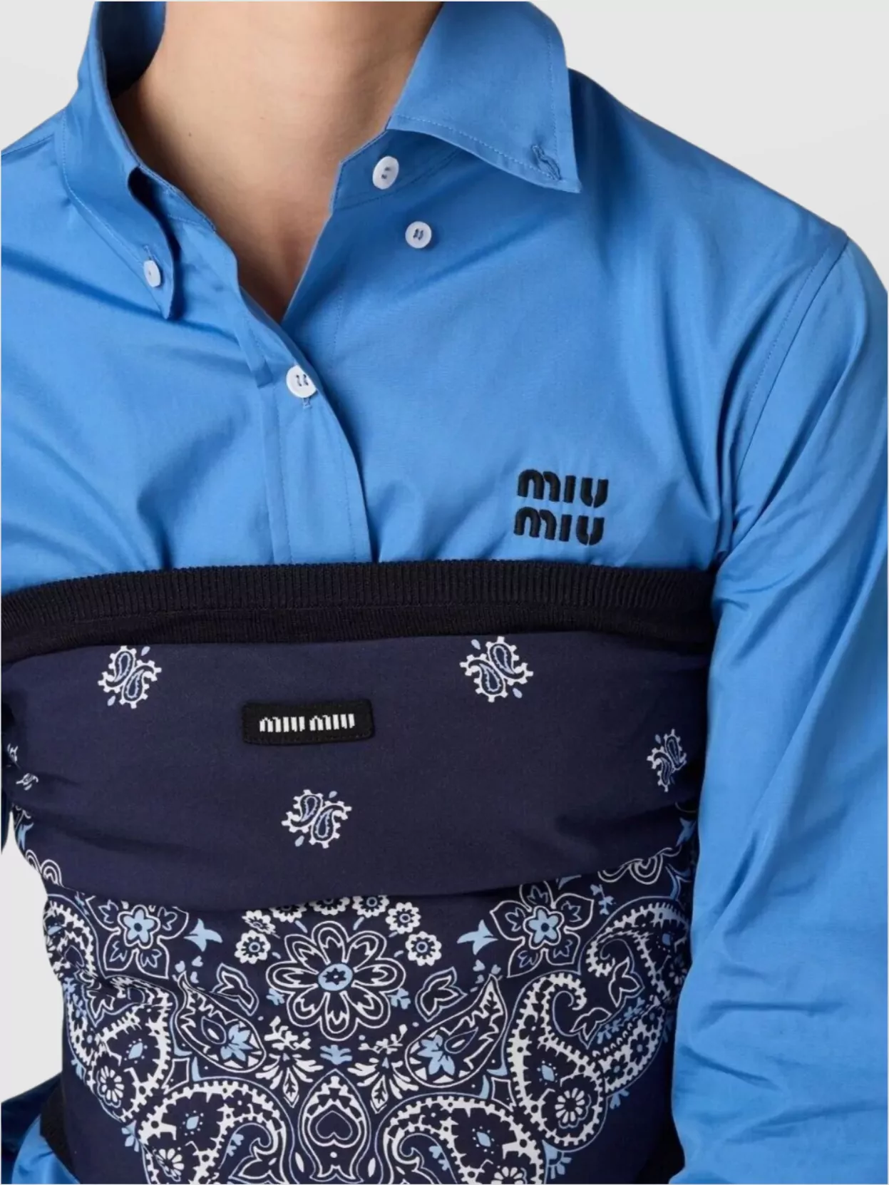 Miu Miu Poplin Shirt Long Sleeves