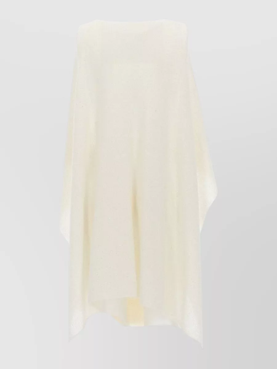 Fabiana Filippi Sequin Cape Draped Design Open Front