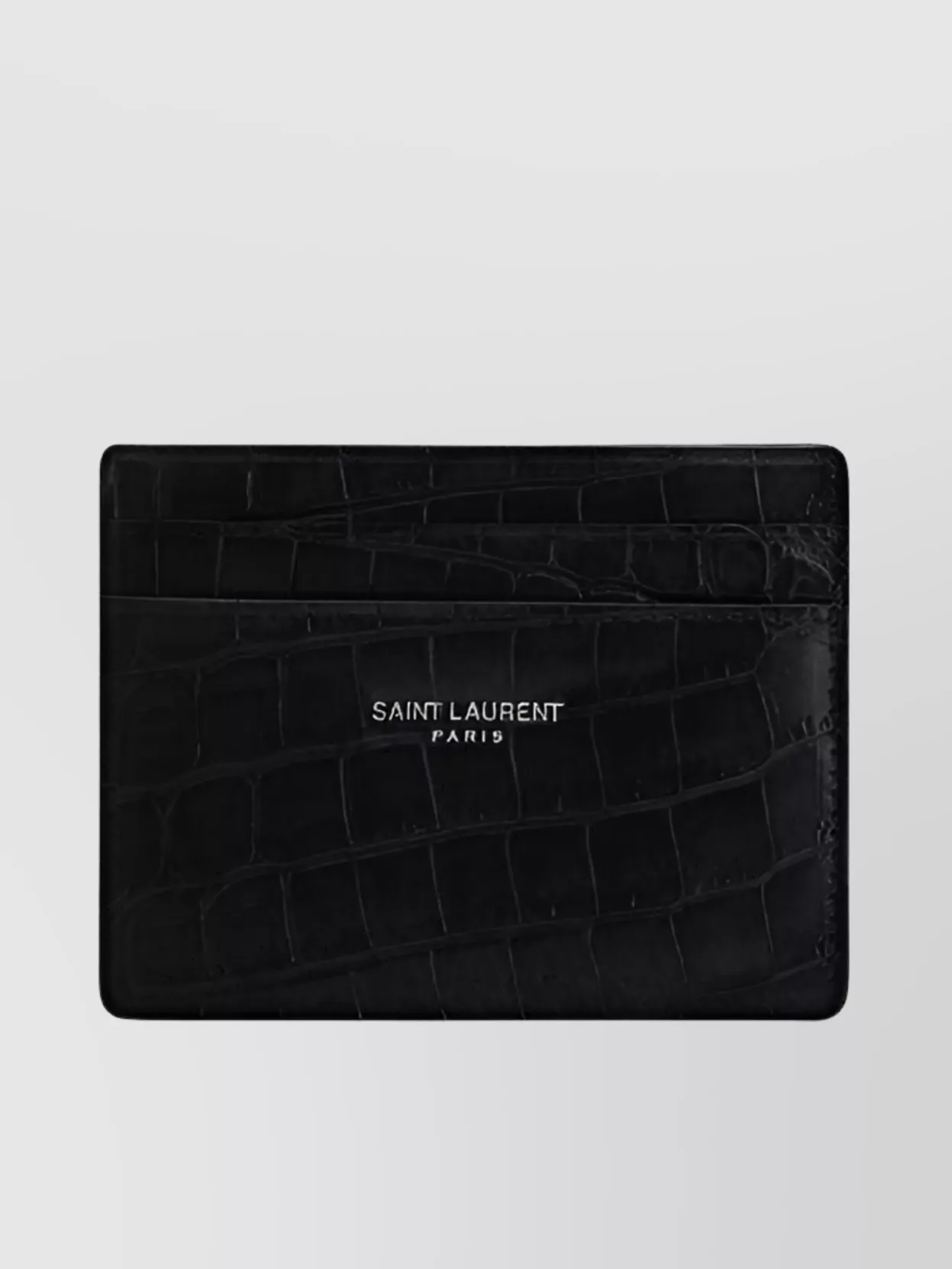 Shop Saint Laurent Exotic Leather Card Holder