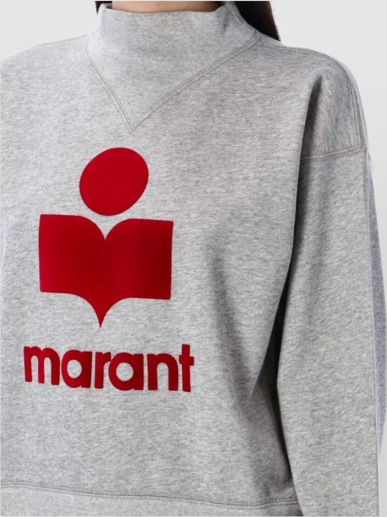 Isabel Marant Étoile Moby Flocked Cotton-blend Jersey Sweatshirt In Metallic