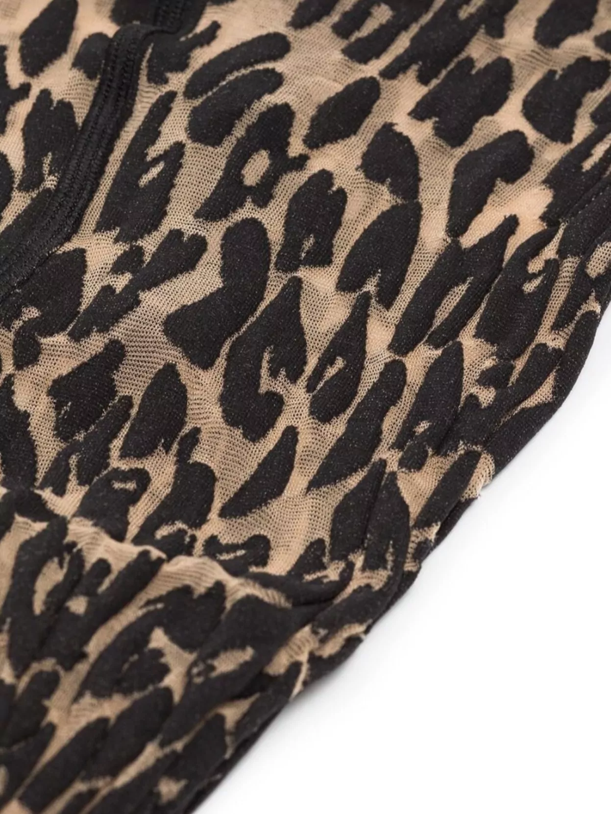 Wolford High Waist Elasticated Leopard Print Tights