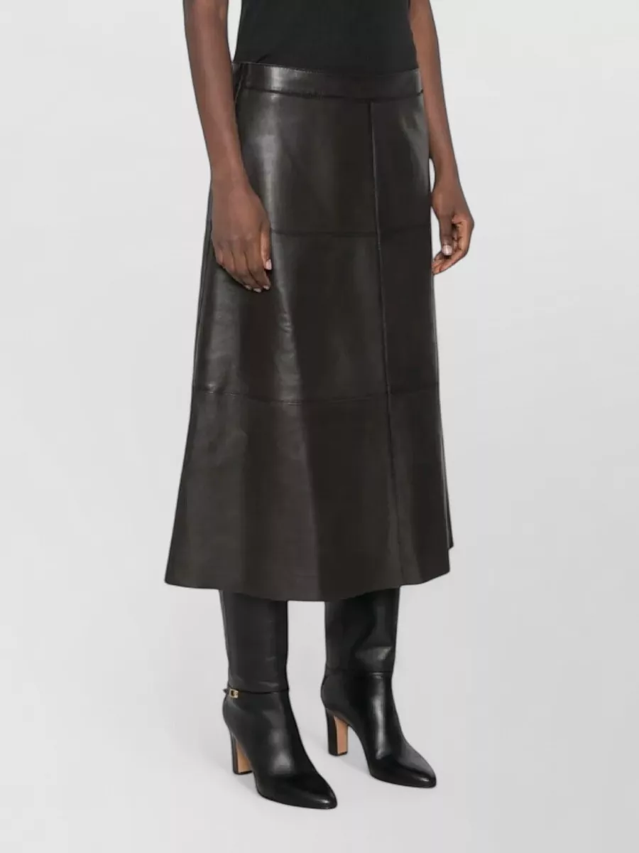 P.a.r.o.s.h. Leather A-Line Skirt