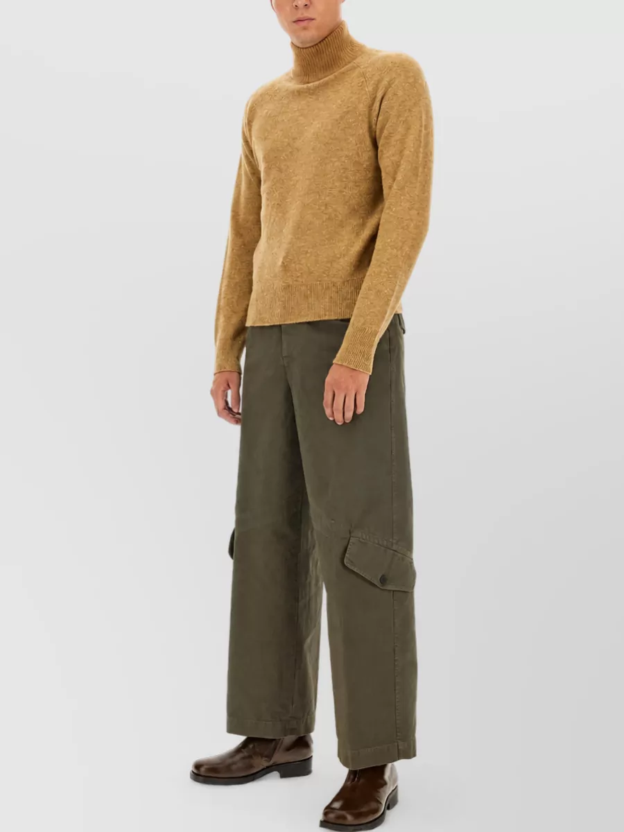 Dries Van Noten Cotton Wide-Leg Trousers