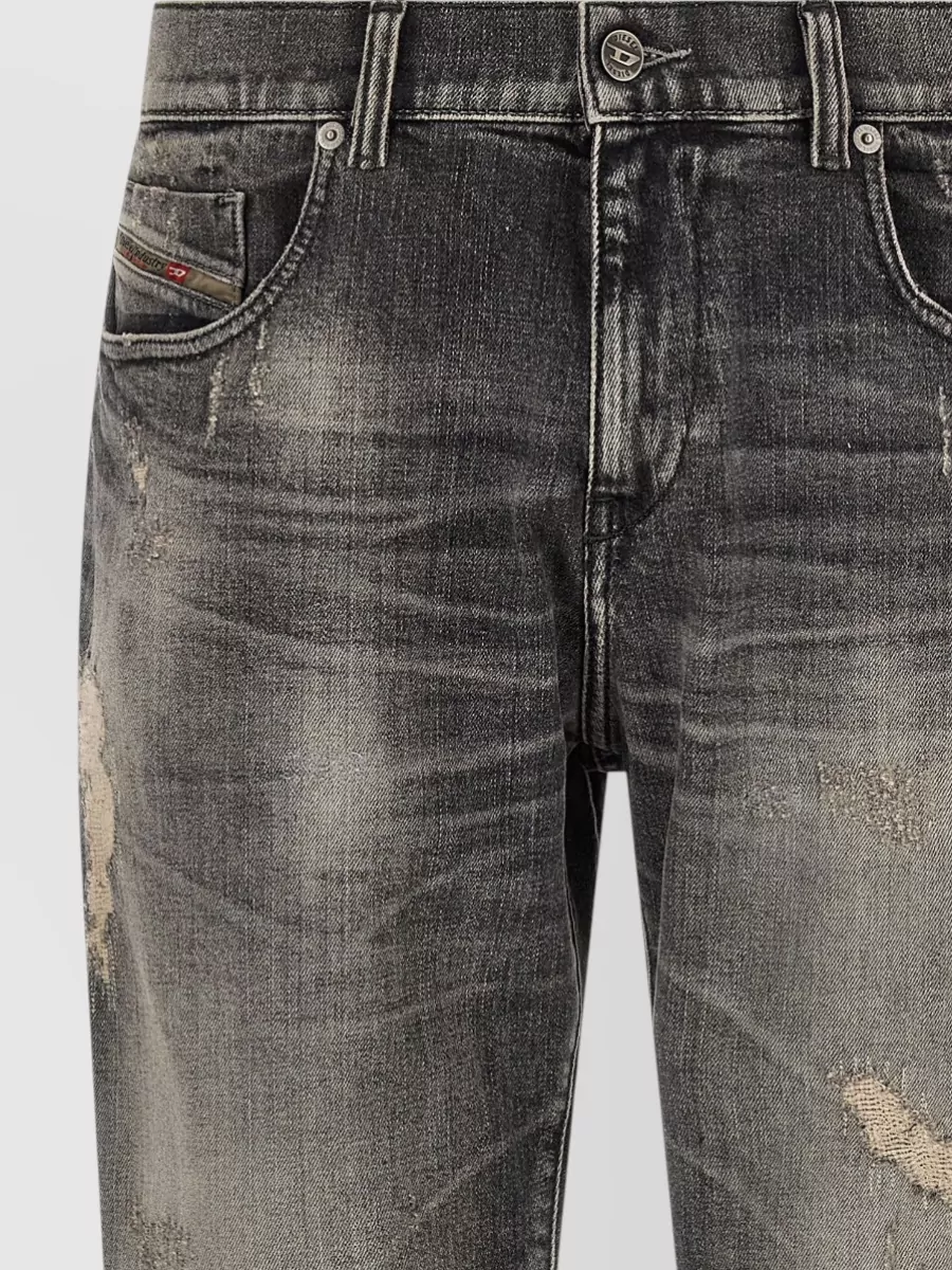 Diesel Denim Mid-Rise Slim-Fit Jeans