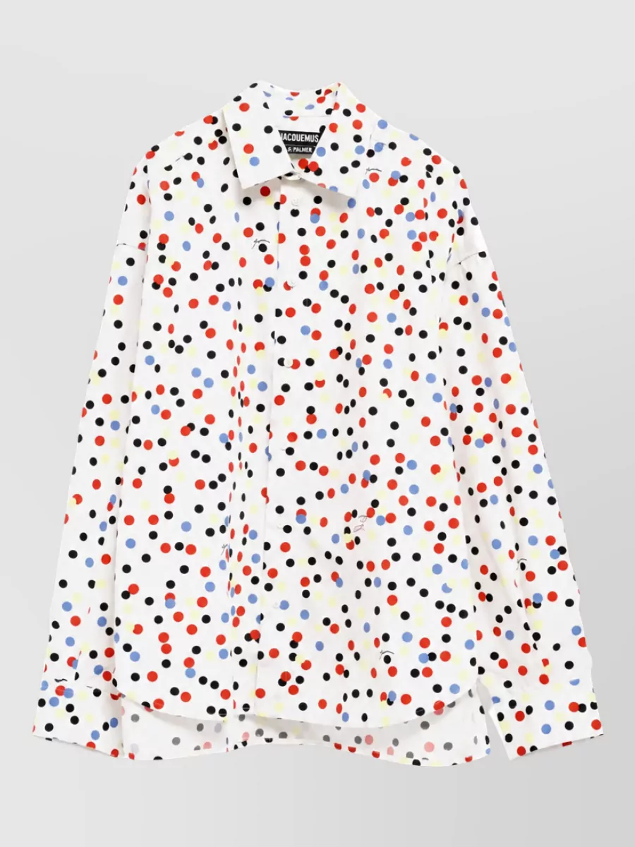 Jacquemus Printed cotton batwing shirt