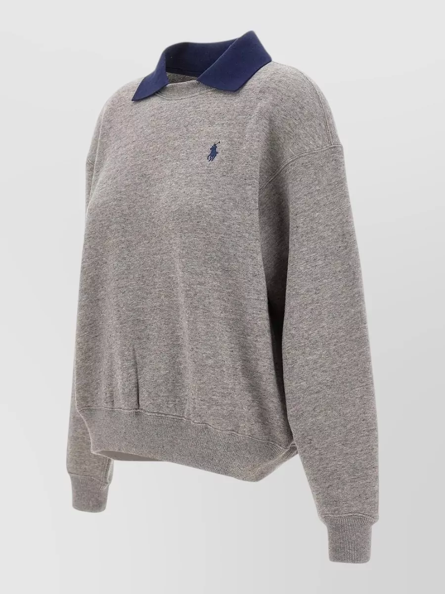 Polo Ralph Lauren Ribbed Collar Crew Neck Sweatshirt