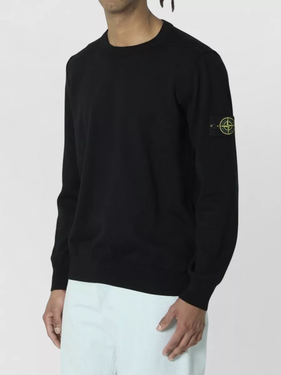 Stone Island Organic Cotton Regular-Fit Long-Sleeve Sweater