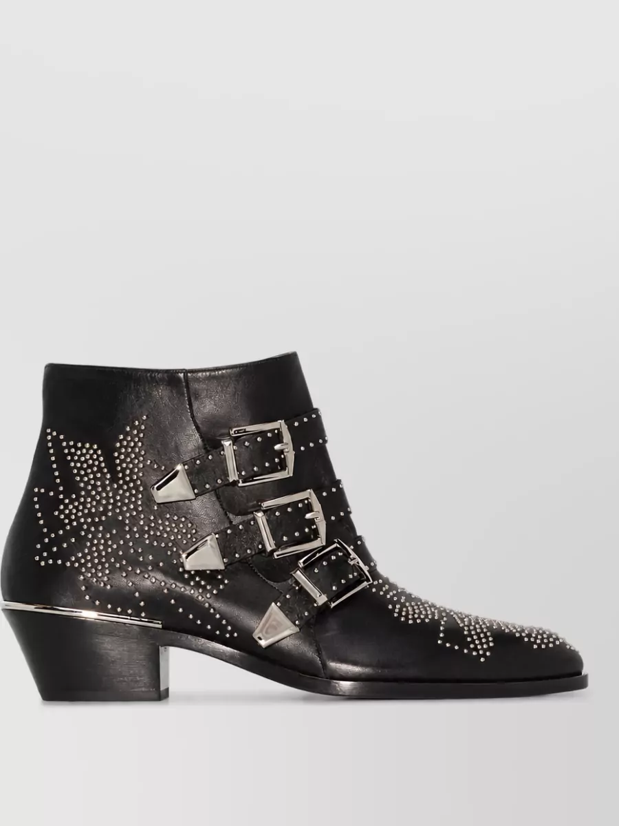 Chloé leather cowboy boots
