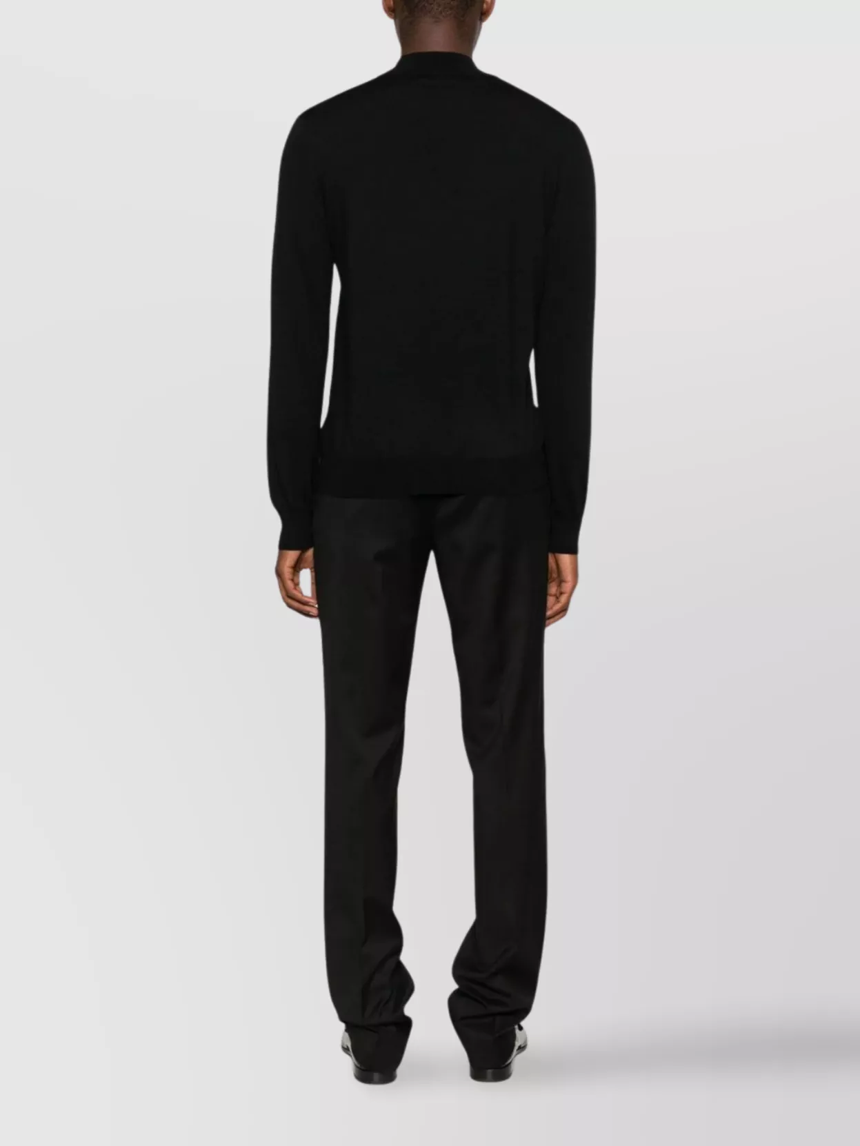 Tagliatore Turtleneck Sweater With Ribbed Collar And Cuffs