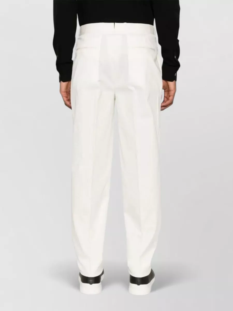 Zegna Pleated Front Trousers Side And Back Pockets