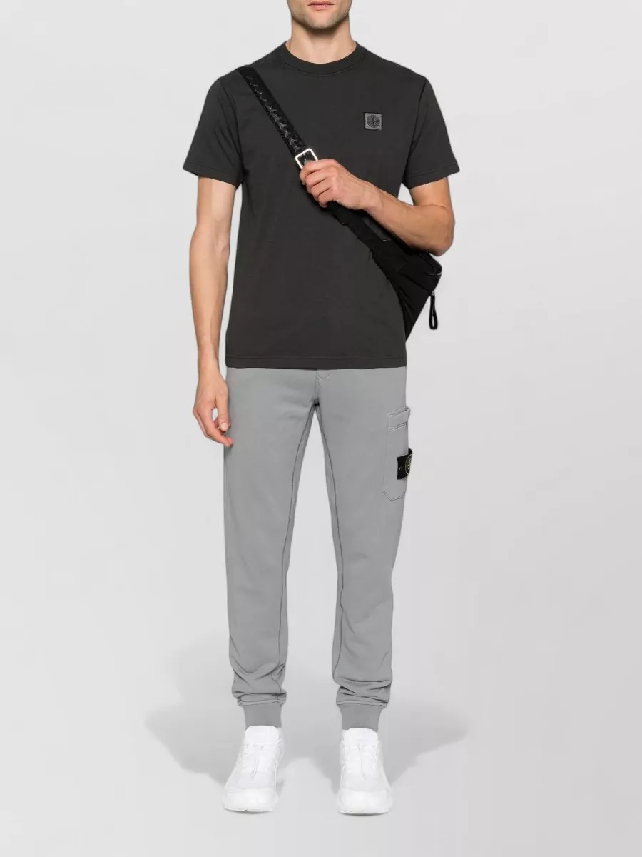 Stone Island cotton logo-patch t-shirt