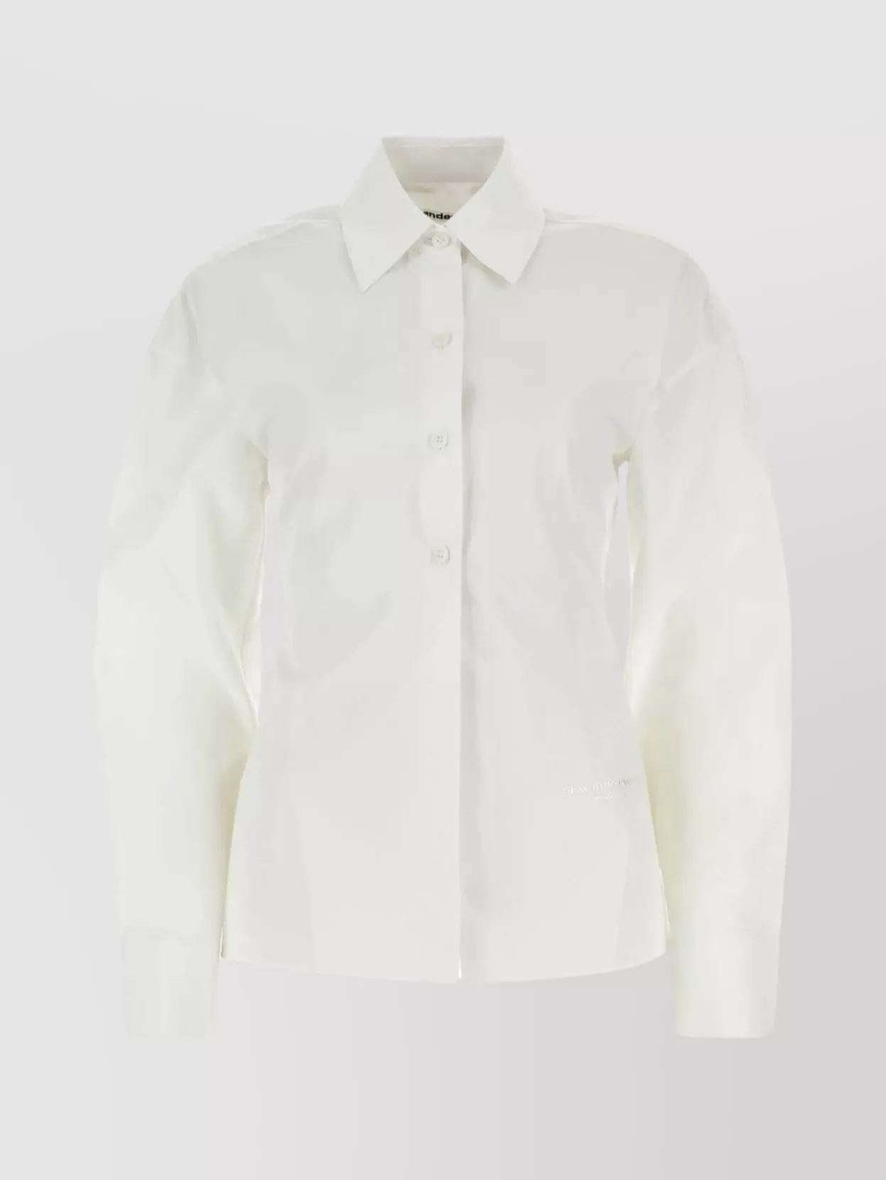 Shop Alexander Wang Drop Shoulder Cotton Poplin Shirt In White
