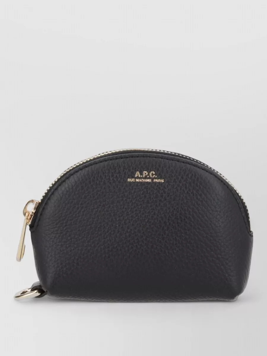 A.P.C. neige leather card holder