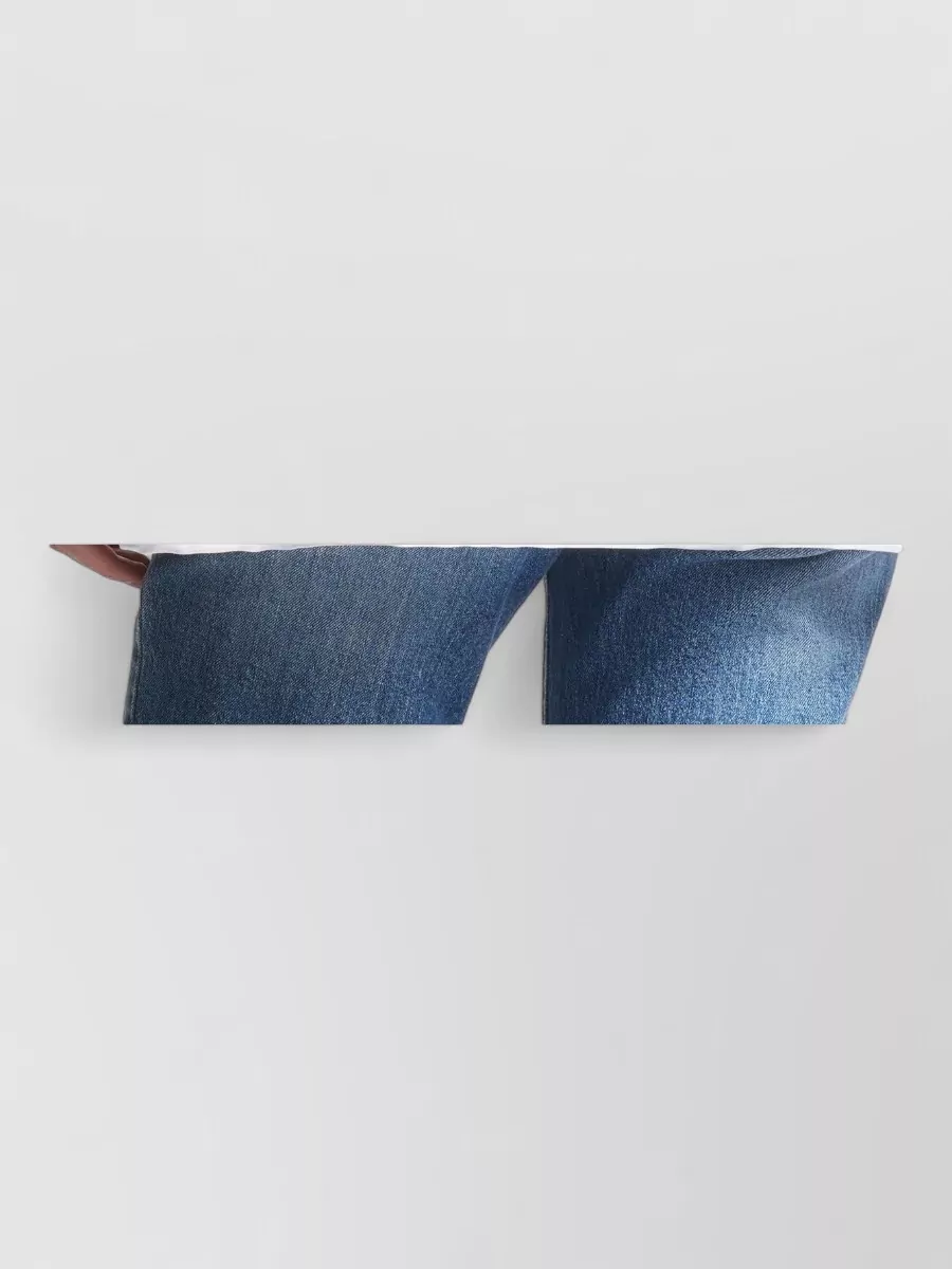 Fay Short Sleeve Shirt Collared Neck Side Slits