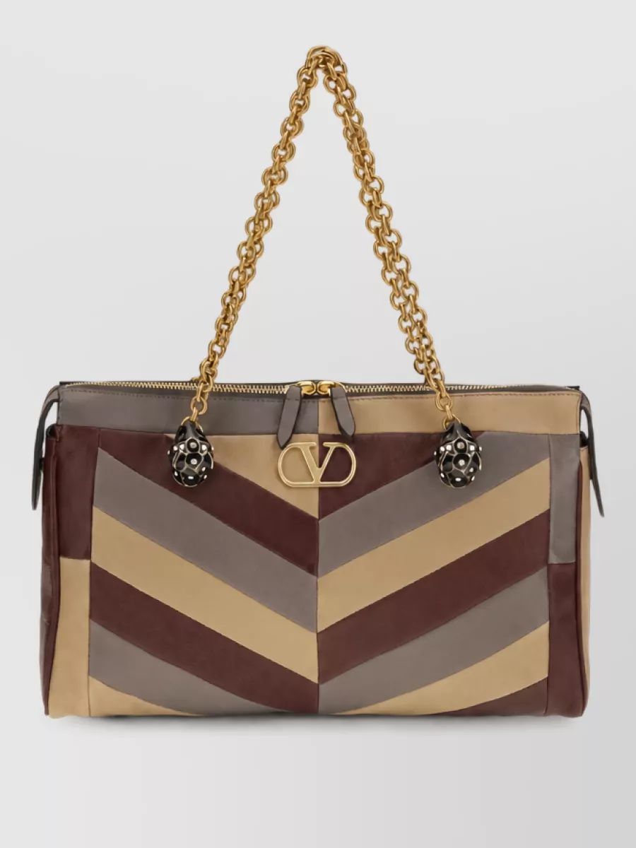 Valentino Garavani panthea medium leather clutch bag