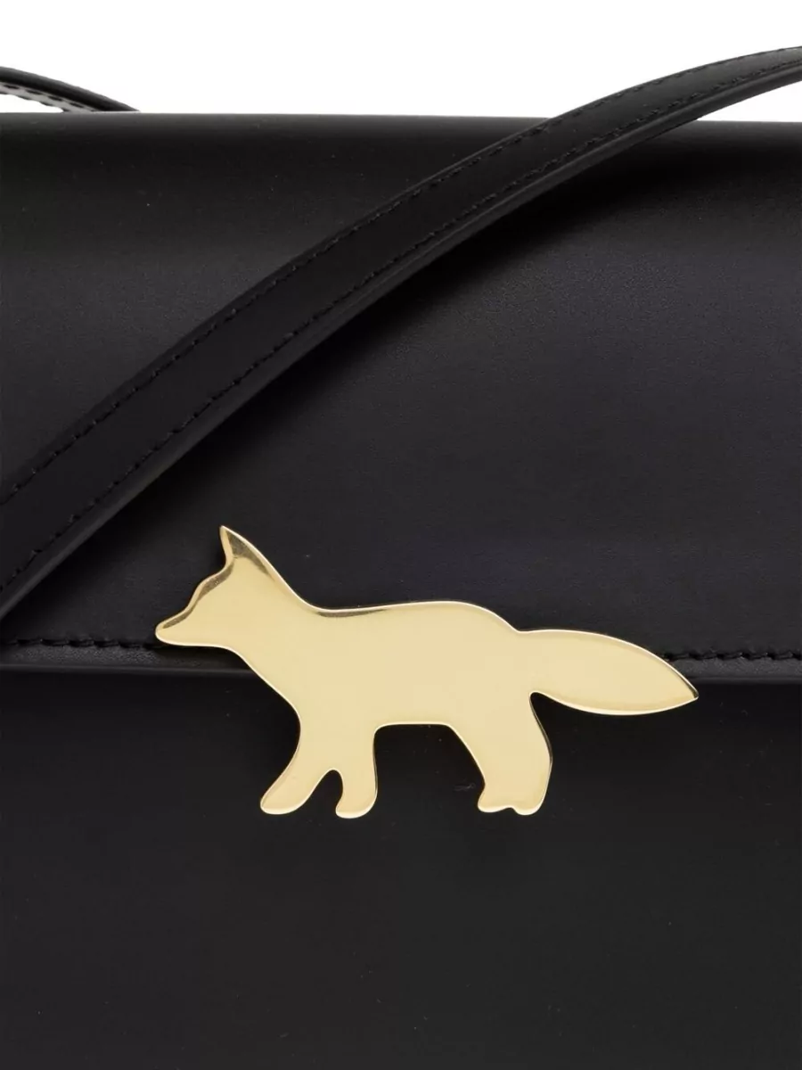 Maison Kitsuné Leather Crossbody Bag