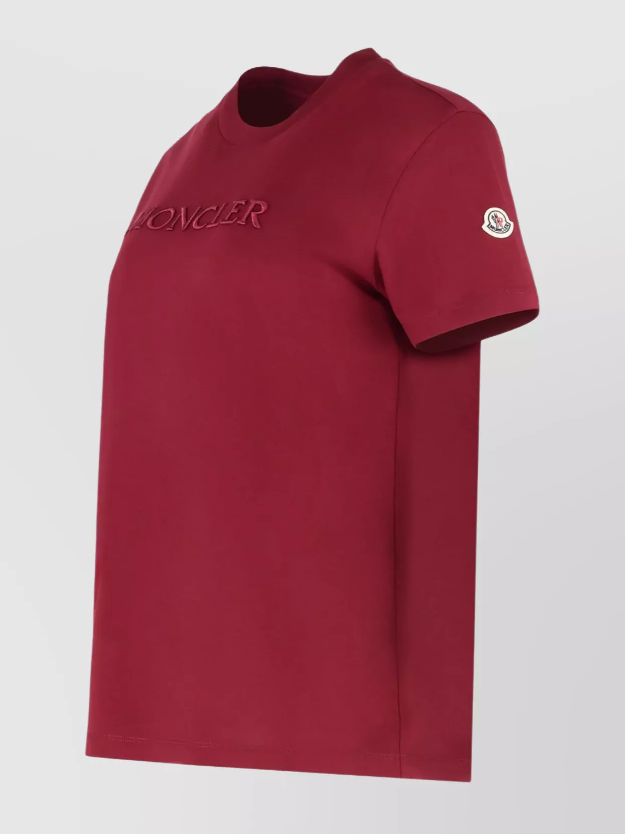 Moncler Ribbed Collar Crew-Neck T-Shirt
