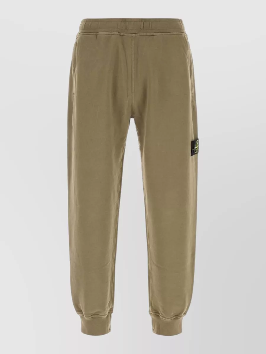 Stone Island cotton straight-leg trousers