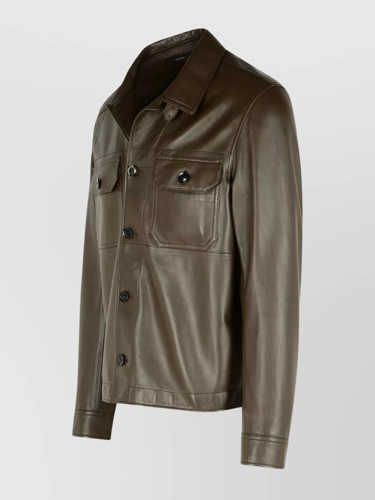 Tom Ford Jacket Leather Chest Pockets