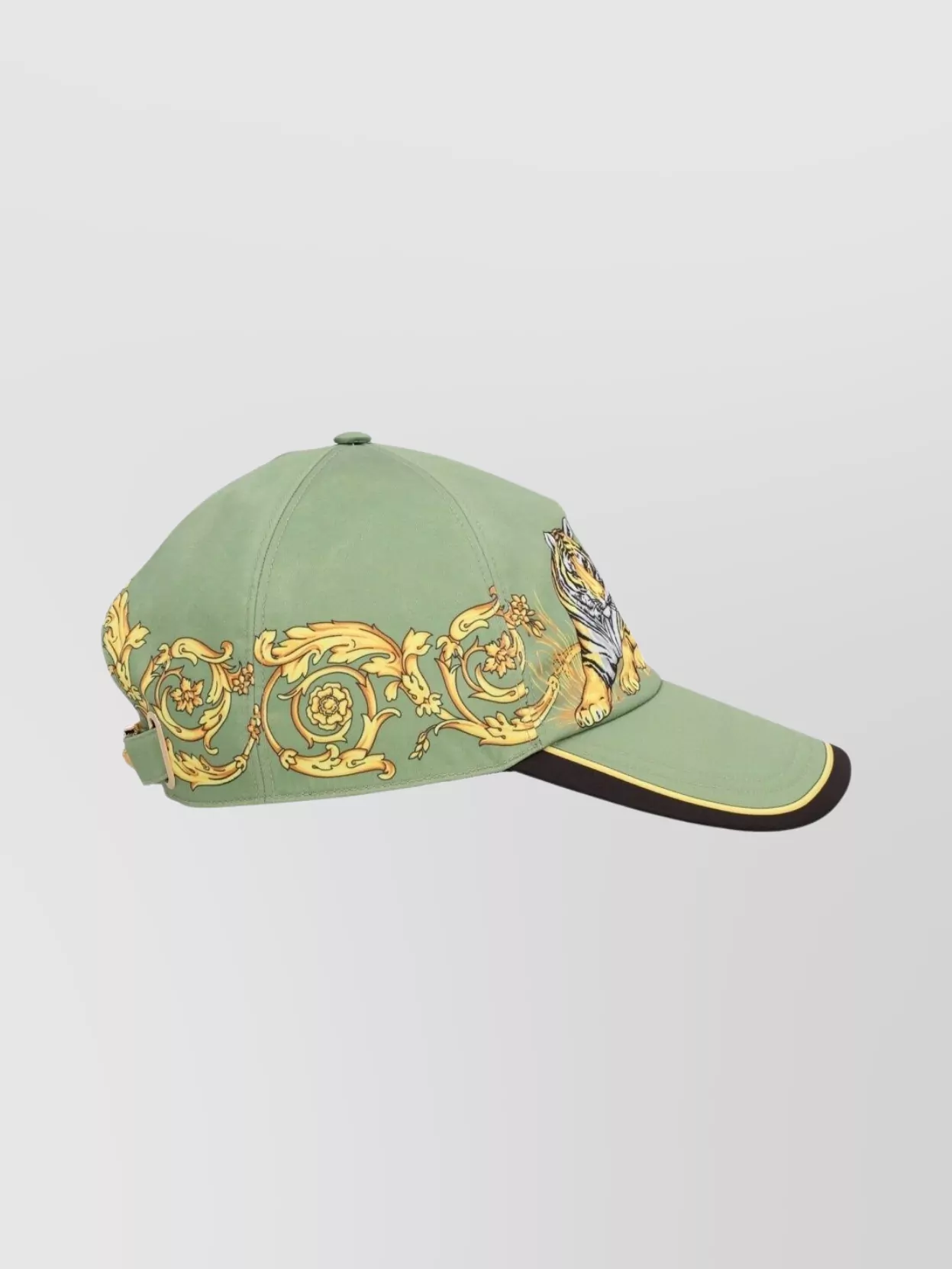 Versace Tiger Motif Hat Curved Brim