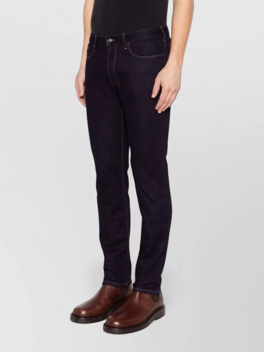 Emporio Armani Denim Mid-Rise Skinny Trousers