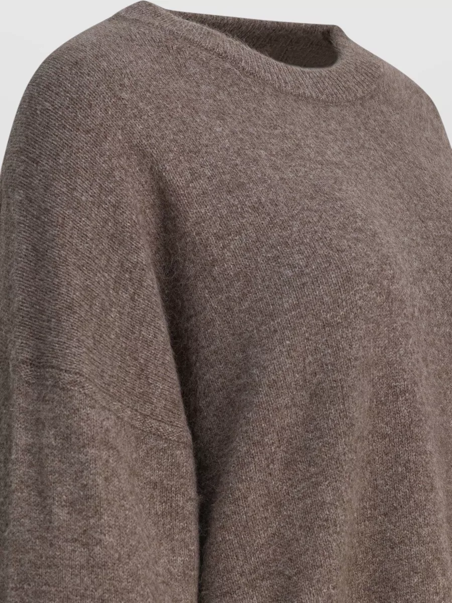 Loulou Studio Wool Yak Wool Crewneck Long-Sleeve Sweater