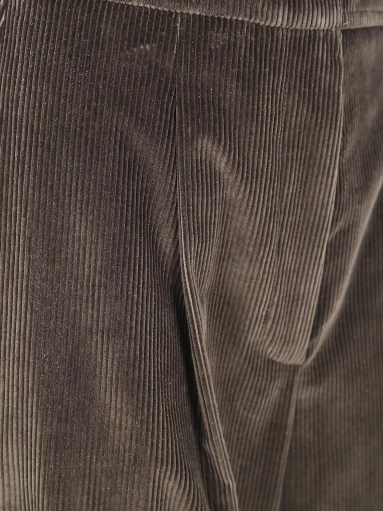 Max Mara Velvet High Waist Wide Leg Trousers In Brown