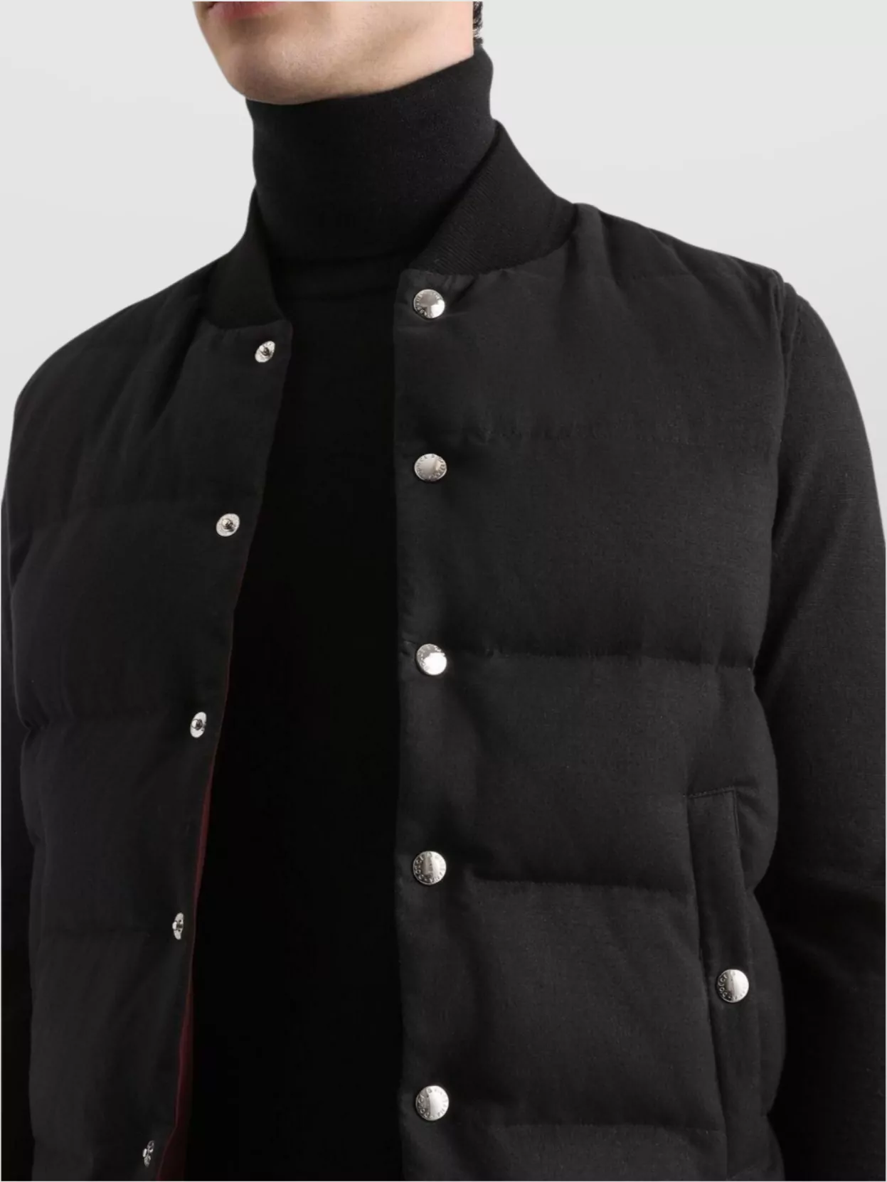 Dolce&Gabbana Quilted Sleeveless Reversible Ribbed Collar Jacket