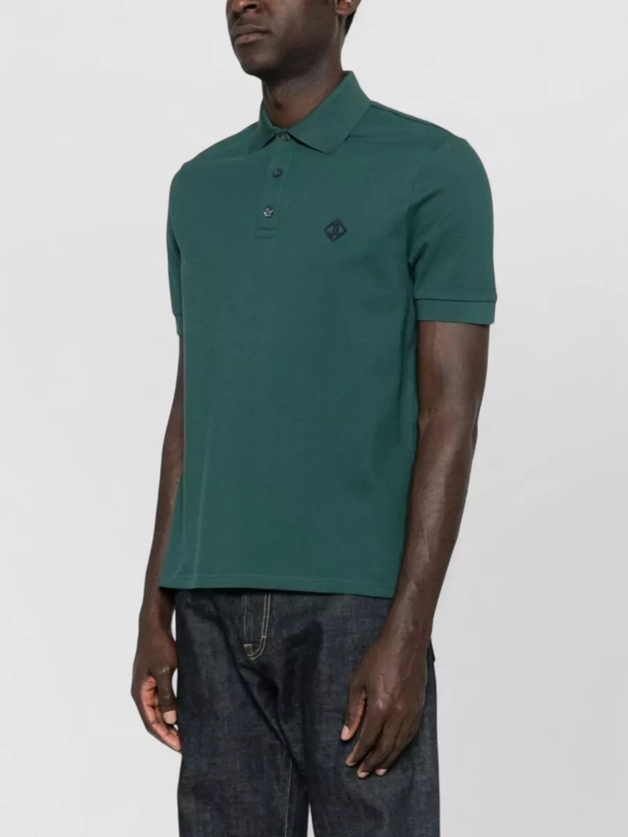 Herno Logo Cotton Polo Shirt Short Sleeves