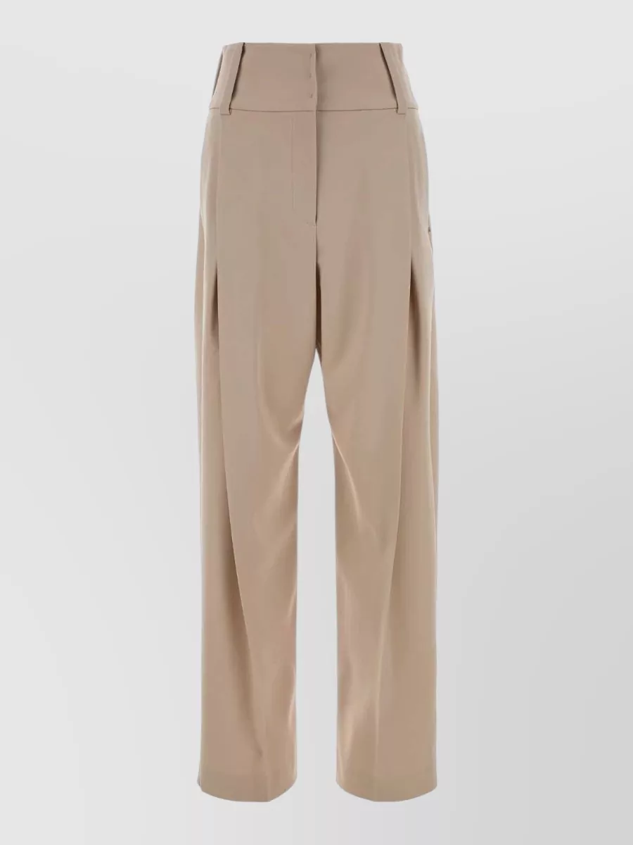 Sportmax wool wide-leg trousers