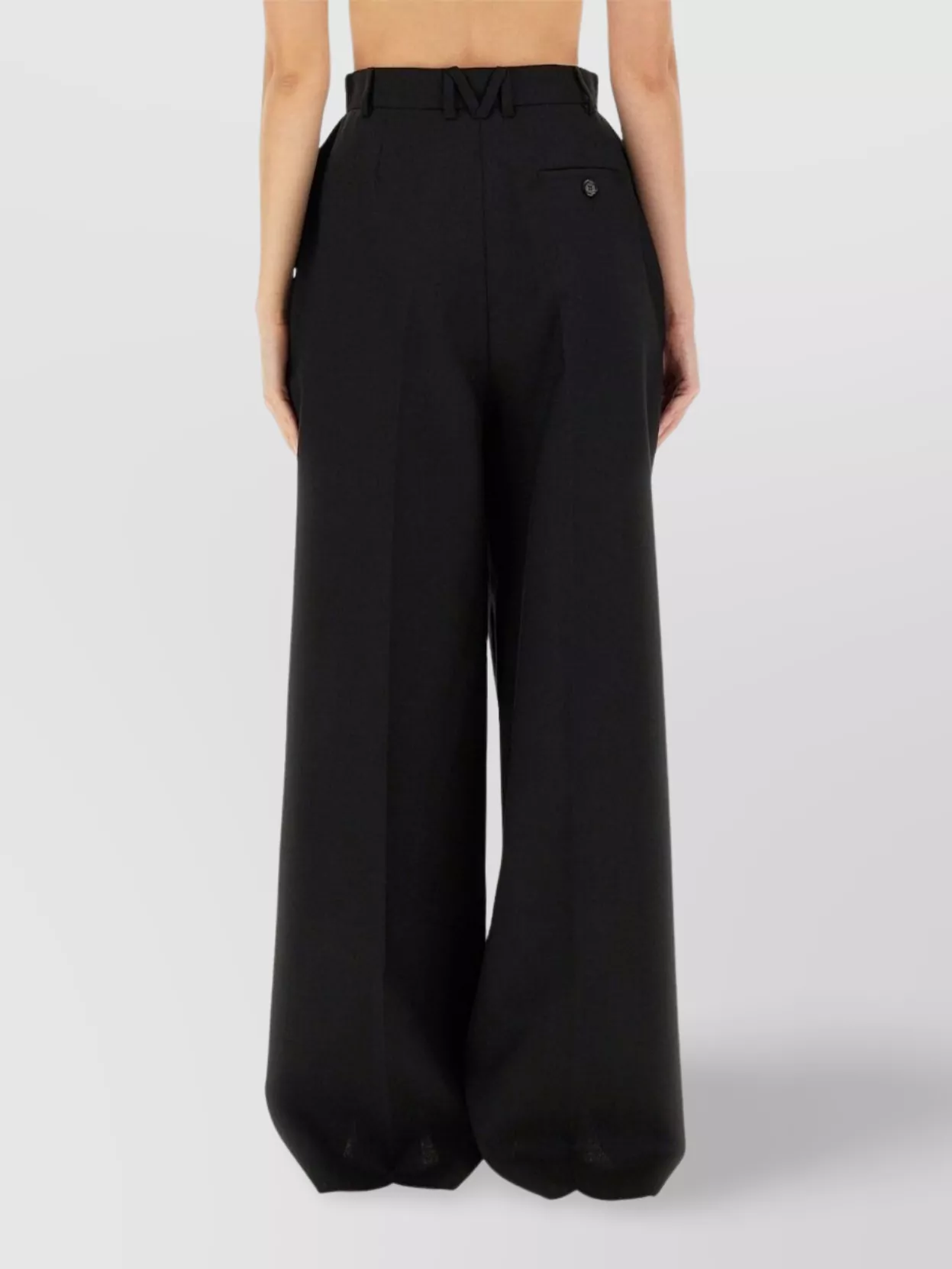Moschino High Waist Wide Leg Trousers