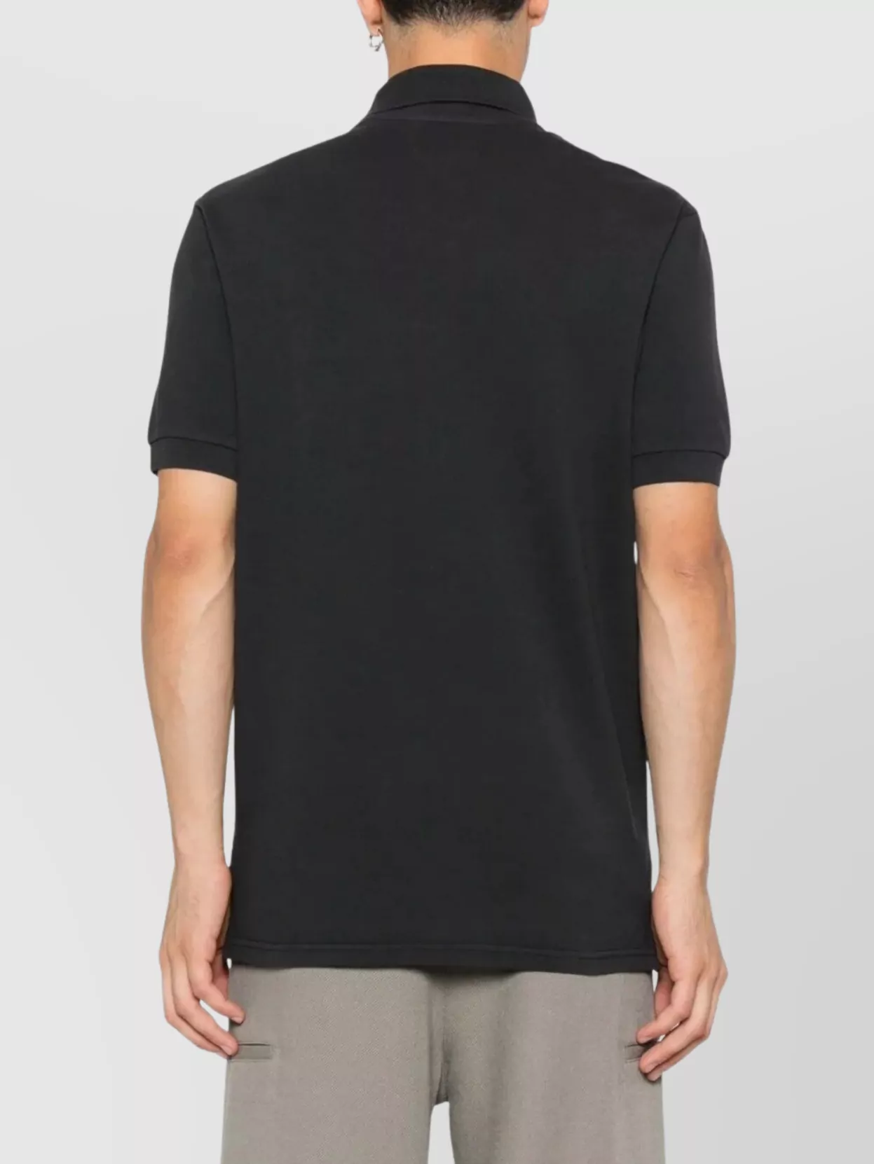 Isabel Marant Organic Cotton Polo T-shirt With Short Sleeves In Black
