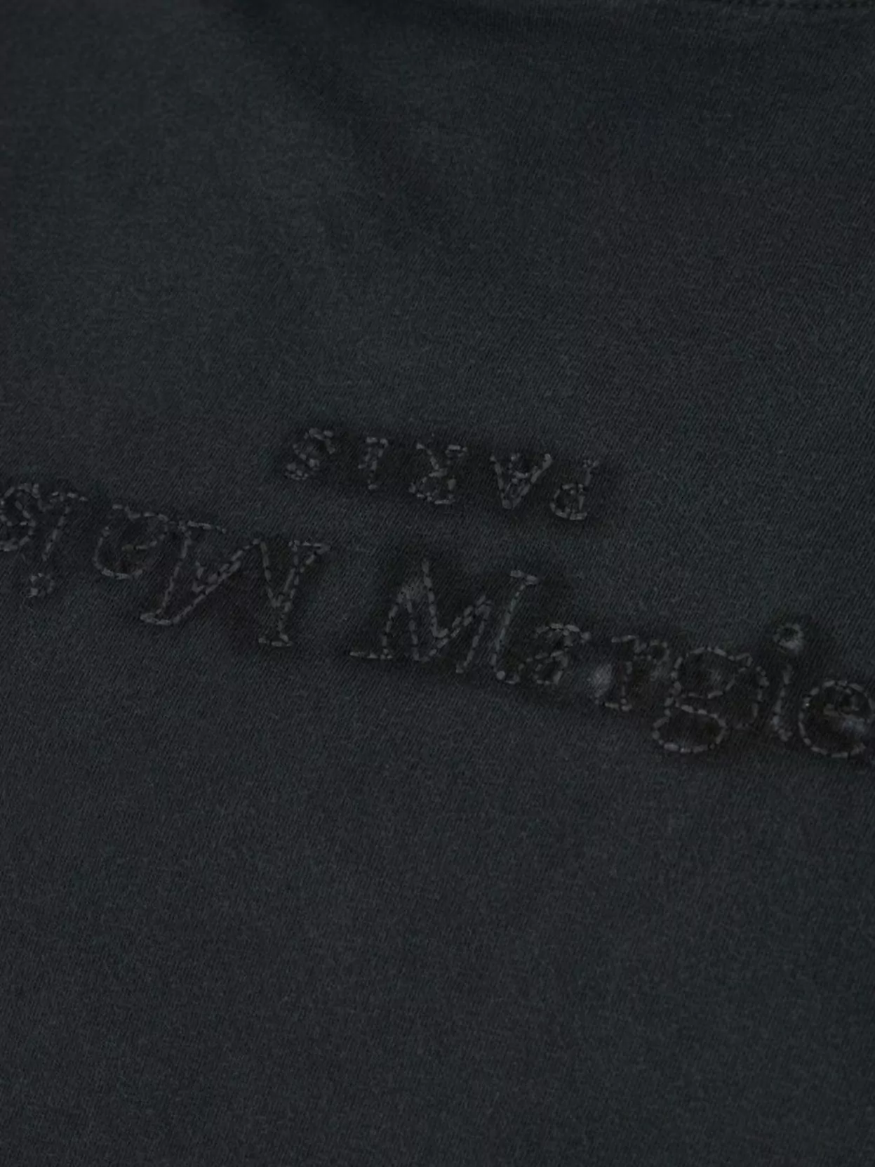 Maison Margiela Cotton T-Shirt With Four Stitches Embroidery
