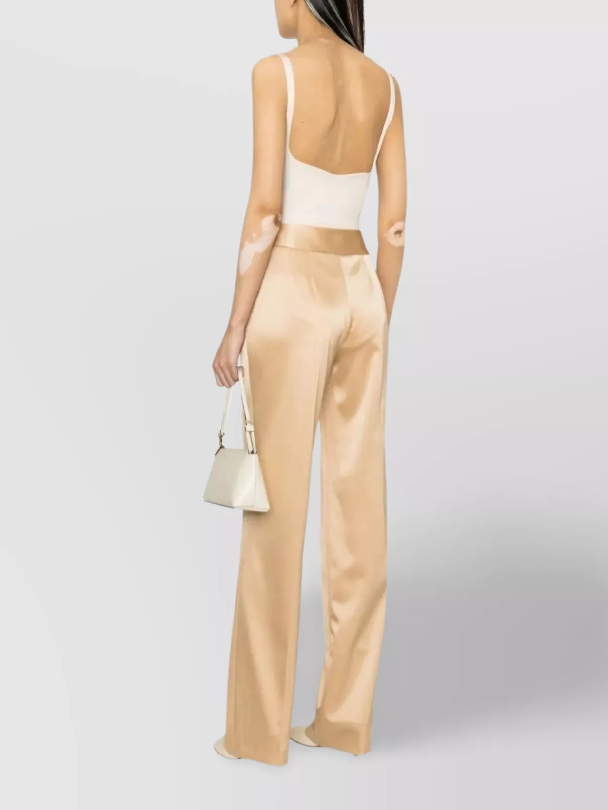Ermanno Scervino High-waisted Wide Leg Trousers In Yellow