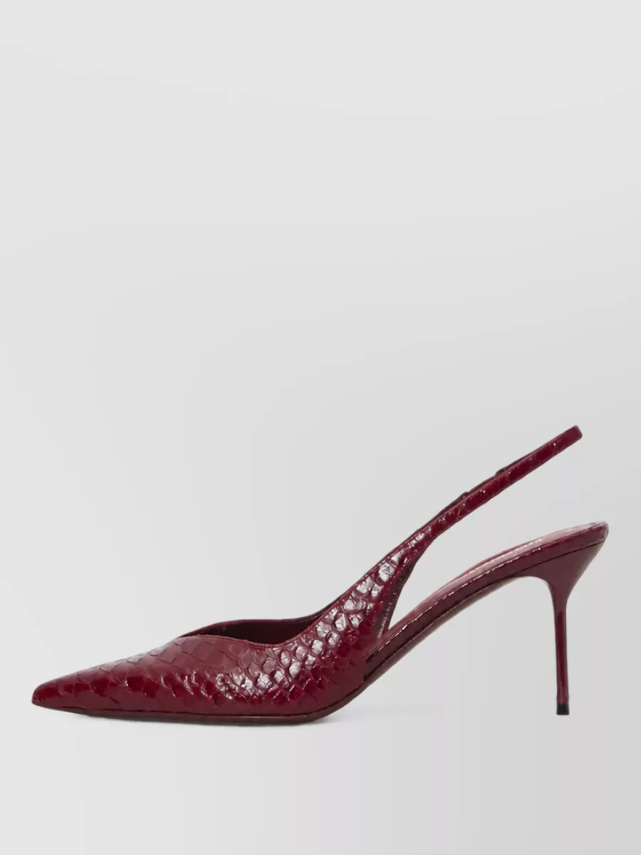 Paris Texas Leather Slingback Mules